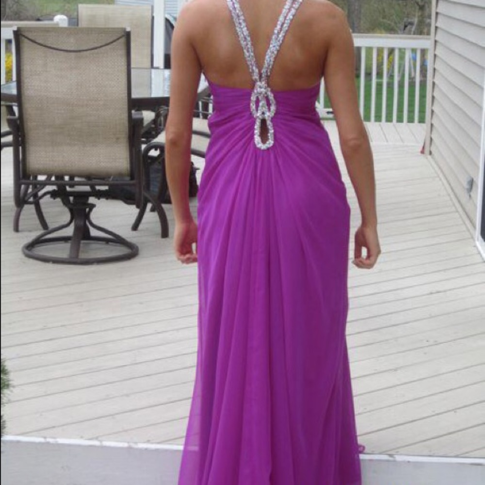 Fuchsia Prom Dress - Picture 2 of 5
